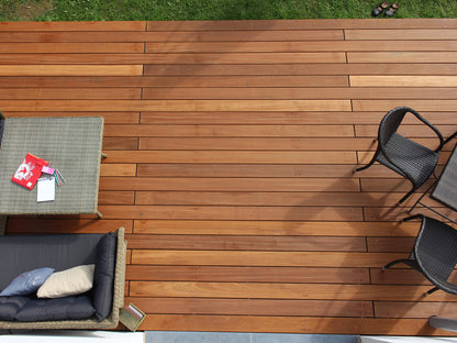 Bangkirai Terrassendielen, 21x145 mm, KD, glatt/glatt, *PREMIUM* – Bild 2