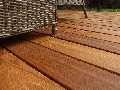 Bangkirai Terrassendielen, 21x145 mm, KD, glatt/glatt, *PREMIUM* – Bild 4