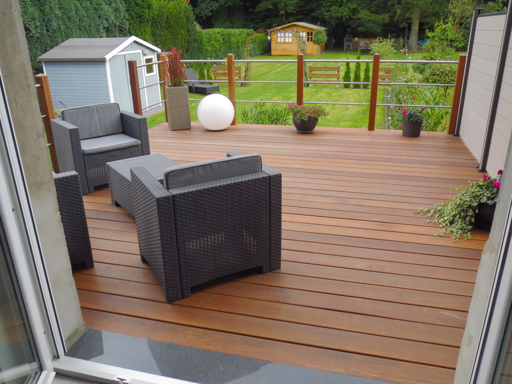 Bangkirai Terrassendielen, 21x145 mm, KD, glatt/glatt, *PREMIUM* – Bild 5