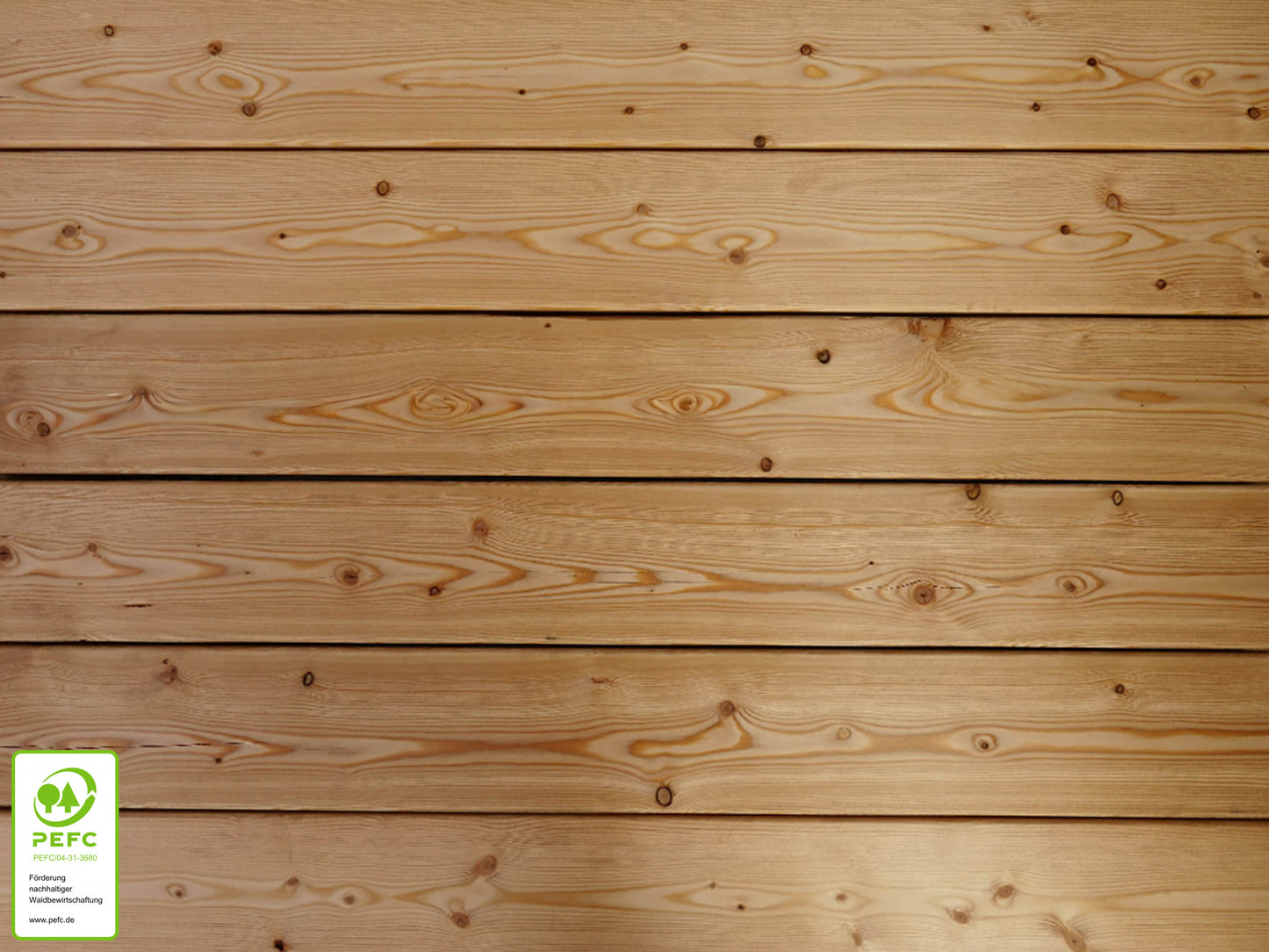 Kanadische Lärche Terrassendielen, 27x143 mm,  KD, glatt/glatt