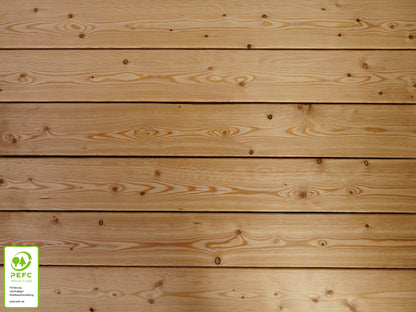 Kanadische Lärche Terrassendielen, 27x143 mm,  KD, glatt/glatt