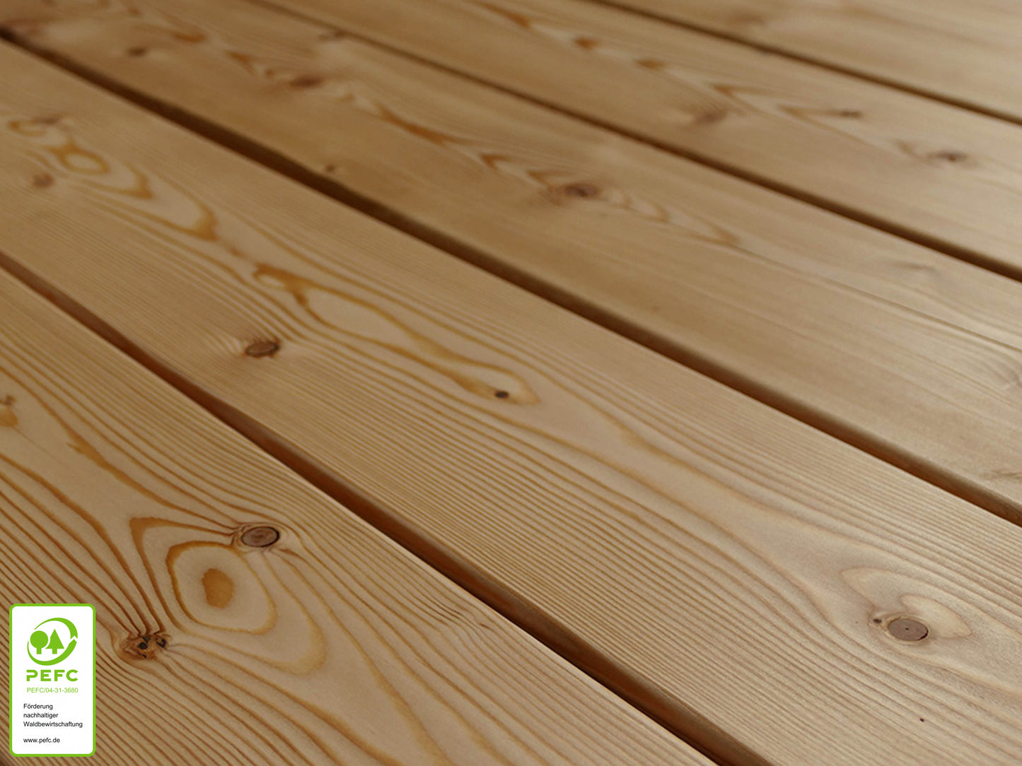 Kanadische Lärche Terrassendielen, 27×143mm, KD, glatt/glatt – Bild 7