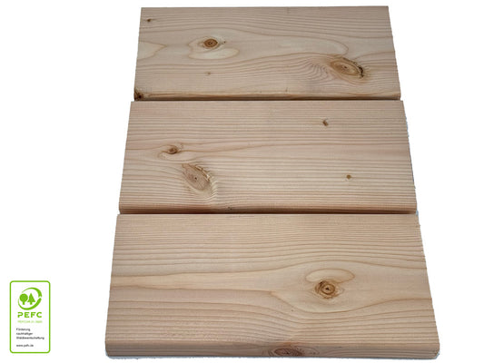 Kanadische Douglasie Terrassendielen, 27x143 mm, KD, glatt/glatt