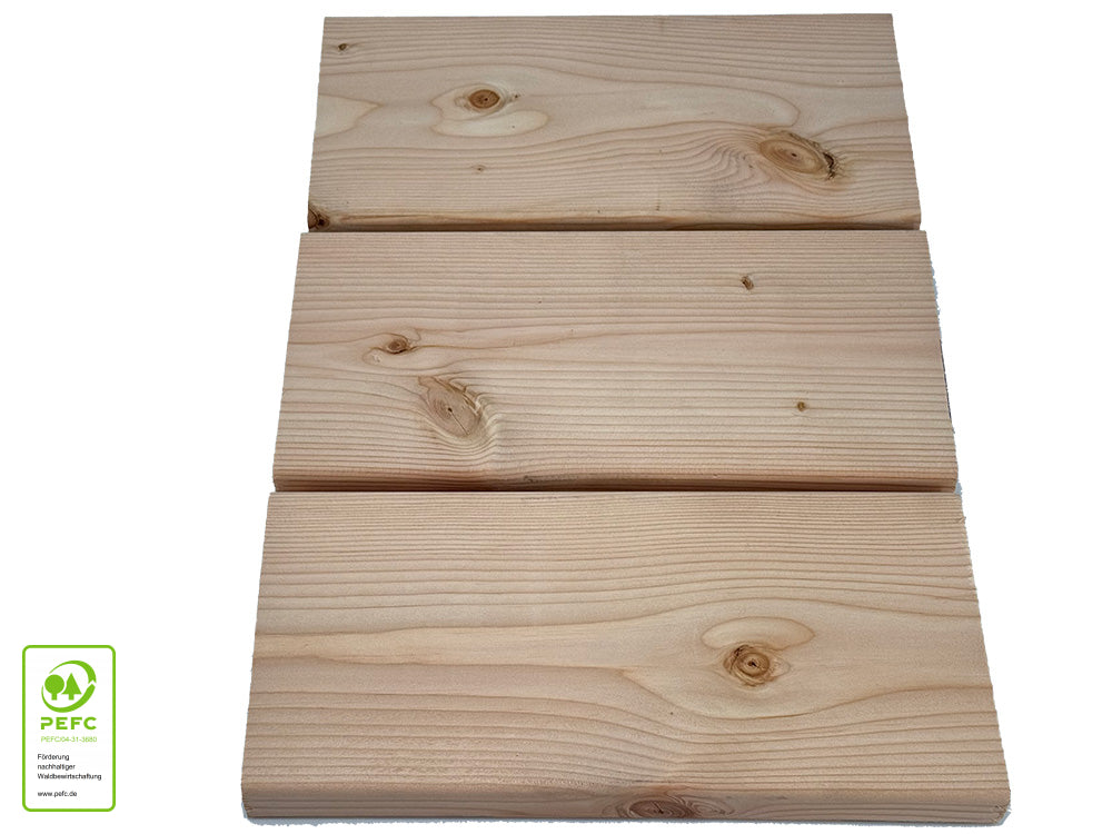 Kanadische Douglasie Terrassendielen, 27x143 mm, KD, glatt/glatt