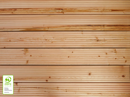 Kanadische Douglasie Terrassendielen, 27x143 mm, KD, grob/grob