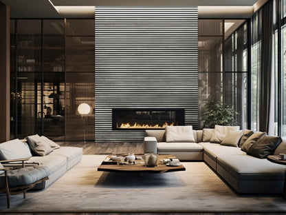 Akustikpaneel DecoLine, Colorado Beton, 2400x561x19 mm, 3-seitig foliert