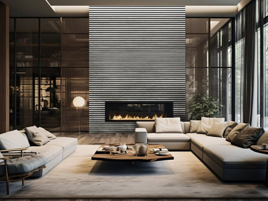 Akustikpaneel DecoLine, Colorado Beton, 2400x561x19 mm, 3-seitig foliert