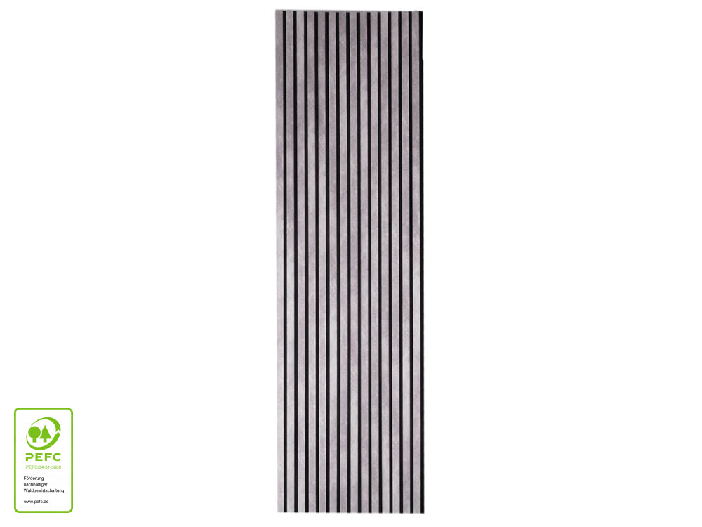 Akustikpaneel DecoLine, Travertin grey, 2400x561x19 mm, 3-seitig foliert