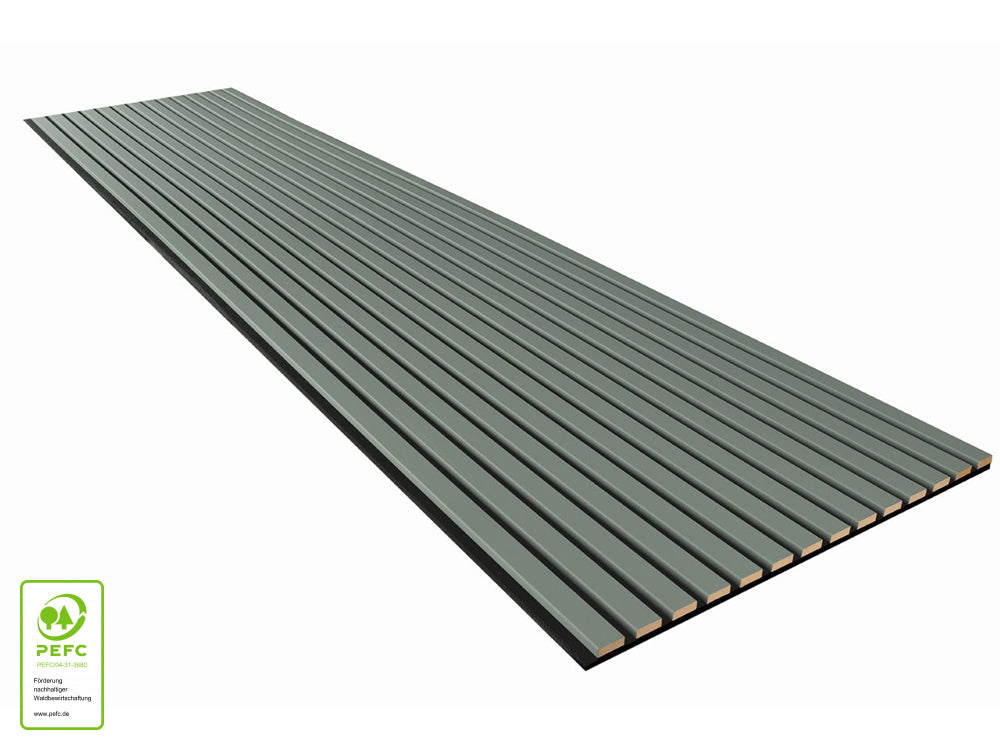 Akustikpaneel DecoLine, Salbei, 2400×561×19mm, 3-seitig foliert – Bild 3