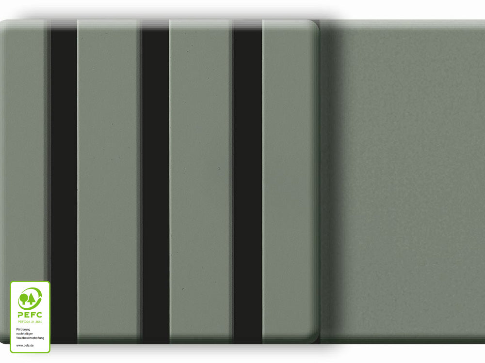 Akustikpaneel DecoLine, Salbei, 2400×561×19mm, 3-seitig foliert – Bild 4