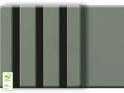 Akustikpaneel DecoLine, Salbei, 2400×561×19mm, 3-seitig foliert – Bild 4