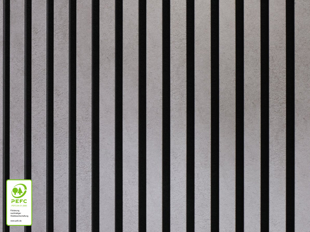 Akustikpaneel DecoLine, Beton, 2400×561×19mm, 3-seitig foliert – Bild 2