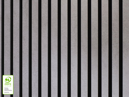 Akustikpaneel DecoLine, Beton, 2400×561×19mm, 3-seitig foliert – Bild 2