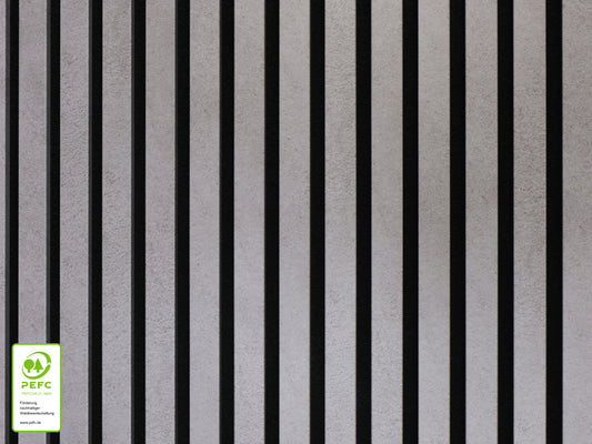 Akustikpaneel DecoLine, Beton, 2400×561×19mm, 3-seitig foliert – Bild 2
