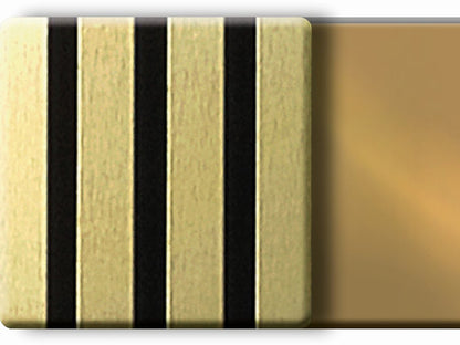 Akustikpaneel LuxLine, Metall Gold, 2400x561x19 mm, 3-seitig foliert