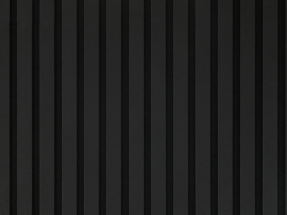 Akustikpaneel LuxLine, Leder schwarz, 2400x561x19 mm, 3-seitig foliert