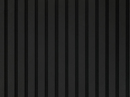 Akustikpaneel LuxLine, Leder schwarz, 2400x561x19 mm, 3-seitig foliert