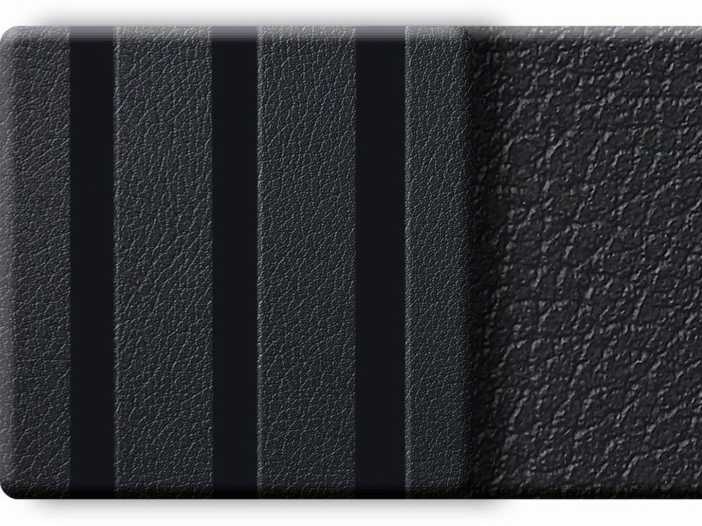 Akustikpaneel LuxLine, Leder schwarz, 2400×561×19mm, 3-seitig foliert – Bild 5