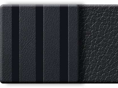 Akustikpaneel LuxLine, Leder schwarz, 2400×561×19mm, 3-seitig foliert – Bild 5