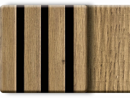 Akustikpaneel LuxLine, Eiche Toscana, 2400x561x19 mm, 3-seitig foliert