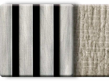 Akustikpaneel LuxLine, Eiche weiss Veron, 2400x561x19 mm, 3-seitig foliert
