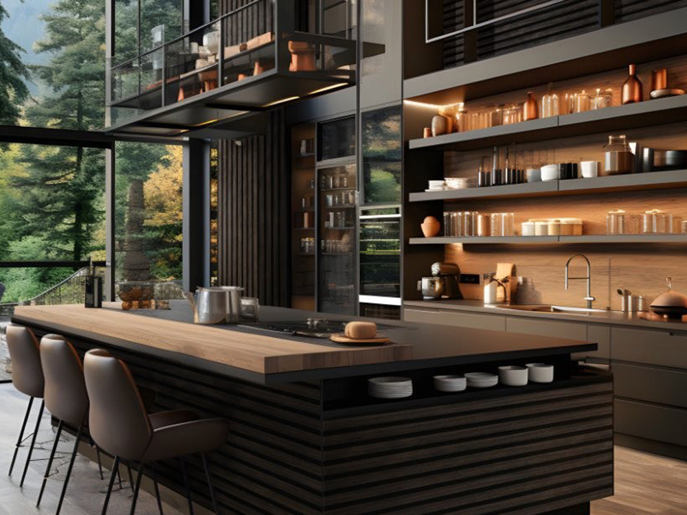 Akustikpaneel LuxLine, Nussbaum Milano, 2400×561×19mm, 3-seitig foliert – Bild 6