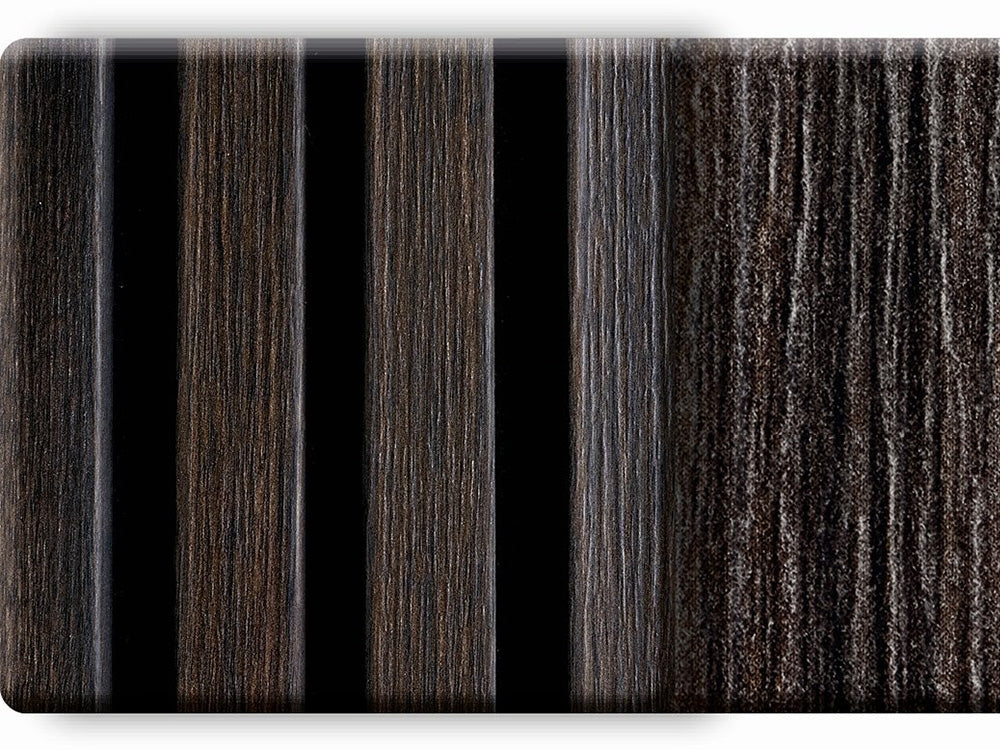 Akustikpaneel LuxLine, Nussbaum Milano, 2400x561x19 mm, 3-seitig foliert