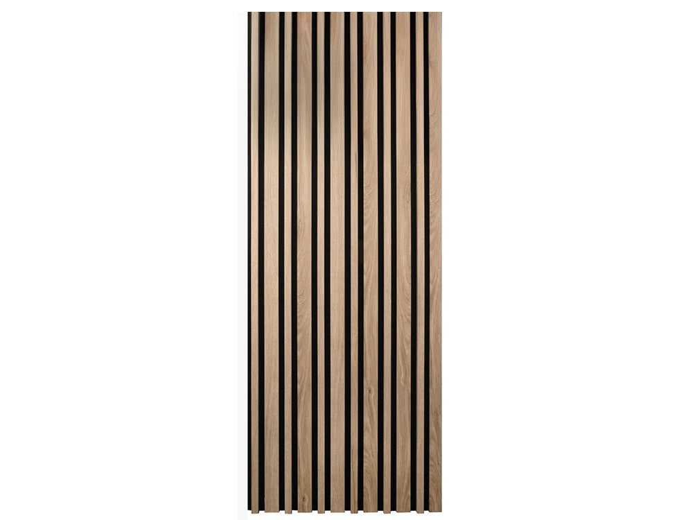 Akustikpaneel LuxLine 3D, Konstanz Eiche Amalfi, 2400×561×25mm, 3-seitig foliert – Bild 3