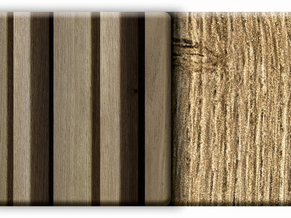 Akustikpaneel LuxLine 3D, Konstanz Eiche Amalfi, 2400×561×25mm, 3-seitig foliert – Bild 5