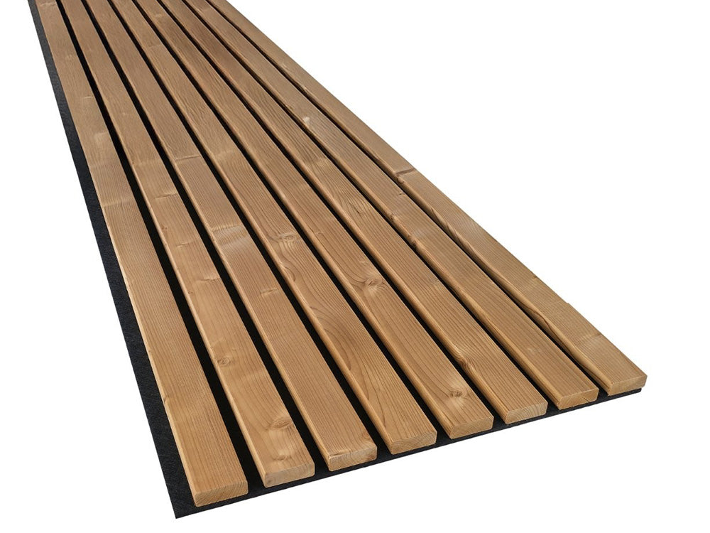 Akustikpaneel HydroLine, Thermofichte gehobelt, 2380×561×28mm, massiv – Bild 5