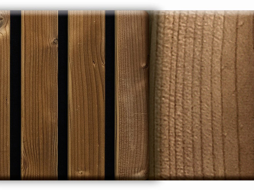 Akustikpaneel HydroLine, Thermofichte gehobelt, 2380x561x28 mm, massiv
