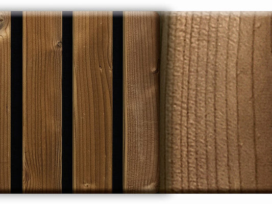 Akustikpaneel HydroLine, Thermofichte gehobelt, 2380x561x28 mm, massiv