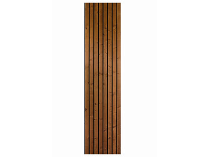 Akustikpaneel HydroLine, Thermofichte maronbraun geölt, 2380×561×25mm, massiv – Bild 4