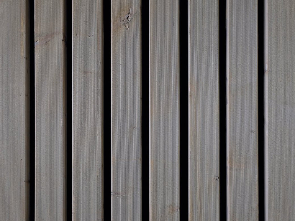Akustikpaneel HydroLine, Thermofichte basaltgrau geölt, 2380x561x25 mm, massiv