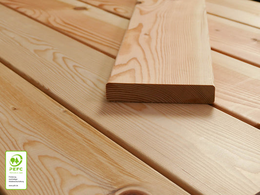 Kanadische Douglasie Terrassendielen, 27x190 mm, KD, glatt/glatt