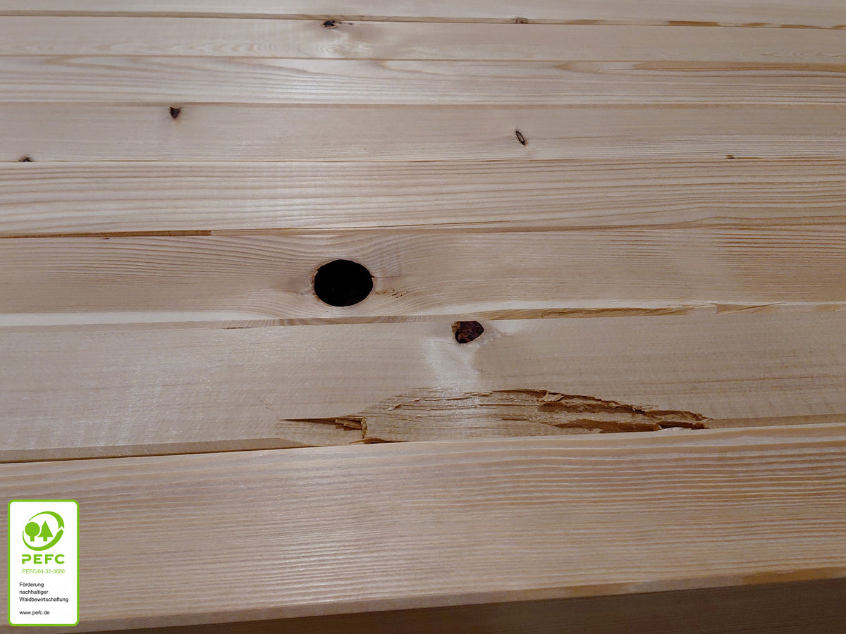 Kanadische Lärche Konstruktionsholz, 45x70 mm, KD, 4-seitig glatt