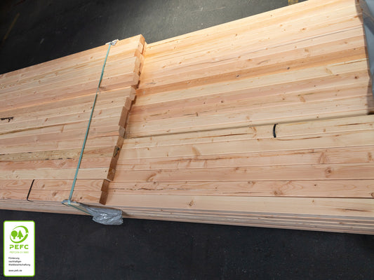 Kanadische Douglasie Konstruktionsholz, 45x60 mm, KD, 4-seitig glatt