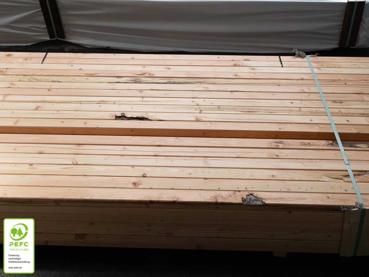 Kanadische Douglasie Konstruktionsholz, 45x60 mm, KD, 4-seitig glatt
