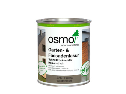 Osmo Garten- und Fassadenlasur, 0,75 Liter, Farbton: 7253 Patina seidenmatt