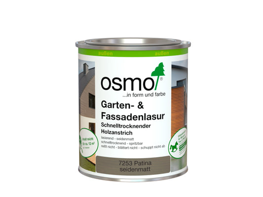 Osmo Garten- und Fassadenlasur, 0,75 Liter, Farbton: 7253 Patina seidenmatt