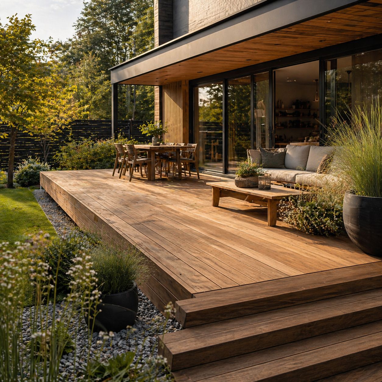 Terrasse aus Holz